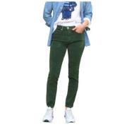 Islow Corduroy Slim 7/8 Byxor Green, Dam