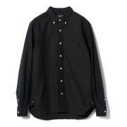 Beams Plus Premium Oxford Skjorta i Marinblå Black, Herr