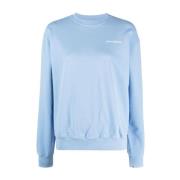 Sporty & Rich Ljusblå Crew Neck Sweatshirt Blue, Dam