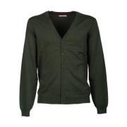 Sun68 Enfärgad Militärgrön Cardigan Green, Herr