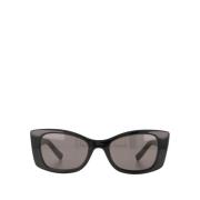 Saint Laurent Svarta Acetat Solglasögon - Stiligt Design Black, Dam