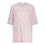 Ami Paris T-shirt med Broderad Logotyp Pink, Herr