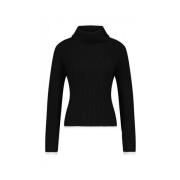 Liviana Conti Lyxig Kaschmir Turtlenecktröja Black, Dam