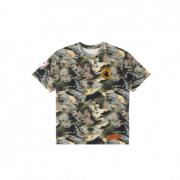 Heron Preston Camouflage T-shirt - Grön/Vit Ekologisk Bomull Green, He...