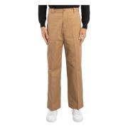 Maison Kitsuné Bomullsgabardine Chino Byxor Beige, Herr