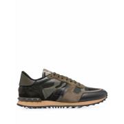 Valentino Garavani Camouflage Rockrunner Sneakers Gray, Herr