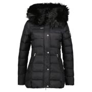 Rockandblue Joyce Faux Fur Midjacka Black, Dam