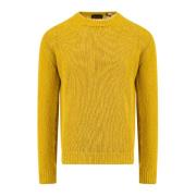Roberto Collina Men Clothing Knitwear Yellow Ss23 Yellow, Herr