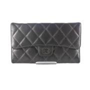 Chanel Vintage Pre-owned Läder plnbcker Gray, Dam