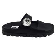 Miu Miu Pre-owned Pre-owned Canvas sandaler Black, Dam