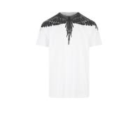Marcelo Burlon Vanlig t-shirt Icon Wings White, Herr