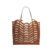 Chloé Pre-owned Pre-owned Läder shoppers Brown, Dam