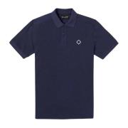 Ma.strum Mörkblå SS Pique Polo Blue, Herr