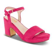 B&Co High Heel Sandals Pink, Dam