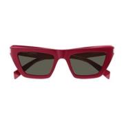 Saint Laurent Röda Cat-Eye Solglasögon för Kvinnor Red, Dam