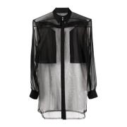 Rick Owens Jumbo Svart Outershirt Black, Dam