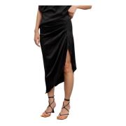 Ahlvar Gallery Tilda silk skirt Black, Dam