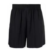 Blue Sky Inn Shorts med kontrastrand och elastisk midja Black, Herr