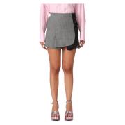 Msgm Short Skirts Gray, Dam