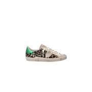 Philippe Model Låga Sneakers med Glitter Animal Print Brown, Dam