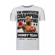 Local Fanatic Money Team Champ Rhinestone - Man T Shirt - 13-6237W Whi...