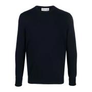 Ballantyne Cashmere Crewneck Sweater Blue, Herr