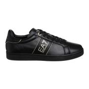 Emporio Armani EA7 Klassiska Sneakers med Snörning Black, Herr