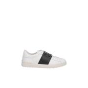 Valentino Garavani Vita Läder Sneakers med Studs White, Herr