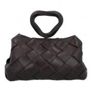 Bottega Veneta Vintage Flätad Läder Axelväska Brown, Dam