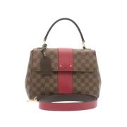 Louis Vuitton Vintage Blå Monogram Canvas Ryggsäck Brown, Dam