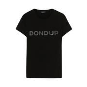Dondup Casual T-Shirt Black, Dam