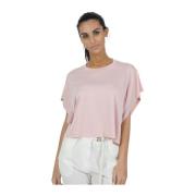 Dondup Casual T-Shirt Pink, Dam