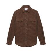 Portuguese Flannel Leaf Overshirt Brown, Herr