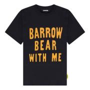 Barrow Jersey T-shirt med bokstavstryck Black, Unisex