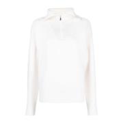 Coperni Boxy Half-Zip Sweater White, Dam