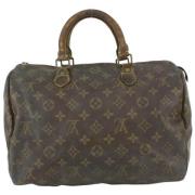 Louis Vuitton Vintage Förhandsägd Speedy 30 Monogram Handväska Brown, ...