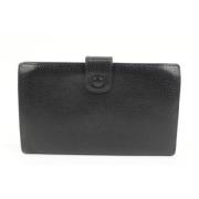 Chanel Vintage Vintage Läderplånböcker Black, Dam