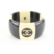 Chanel Vintage Tyg Smycken 96P Frankrike Black, Dam