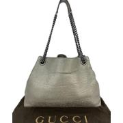 Gucci Vintage Skulderväska som är begagnad Gray, Dam
