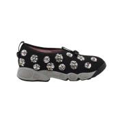 Dior Vintage Pre-owned Bomull sneakers Black, Dam