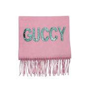 Gucci Vintage Pre-owned Silke sjalar Pink, Dam