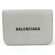 Balenciaga Vintage Begagnad Grå Läderplånbok Gray, Dam