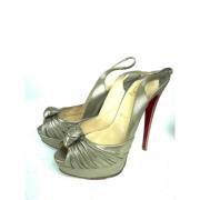 Christian Louboutin Pre-owned Pre-owned Sandaler Gray, Dam