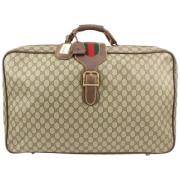 Gucci Vintage Canvas Gucci Väskor, Begagnade, Tillverkade i Italien Be...