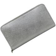 Celine Vintage Begagnad plånbok i metalliskt tyg Gray, Dam