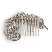 Kenneth Jay Lane Pre-owned Kenneth Jay Lane Hair Comb Gray, Dam