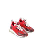 Versace Pre-owned Pre-owned Läder sneakers Red, Dam