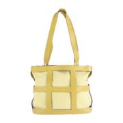 Salvatore Ferragamo Pre-owned Pre-owned Canvas axelremsvskor Yellow, D...
