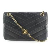 Chanel Vintage Andrahands Axelväska Black, Dam