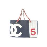 Chanel Vintage Multifärgad Tyg Toteväska Multicolor, Dam